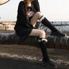 JK Hottie Lolita Socks Lace Calf Socks Lolita Medium Long Bow Cotton Socks Spring Autumn Winter