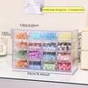 1pc acrylic 16 grid drawer style acrylic bead storage box, large capacity stackable loose bead jewelry accessory organizer