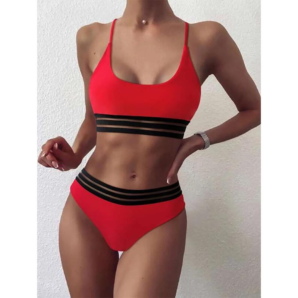 Women's Bikini Set Swimsuit Two Piece Filled Bra Swimwear Beachwear