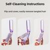 with Mirror Makeup Mirror Comb Self-cleaning Hair Comb  Essential for Travel
