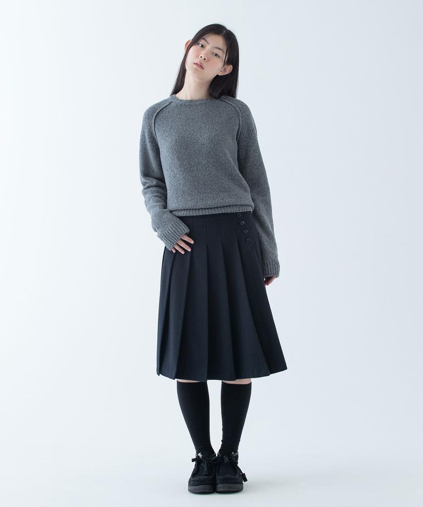 Ohesio Saddle Wool Round Knit, Gray