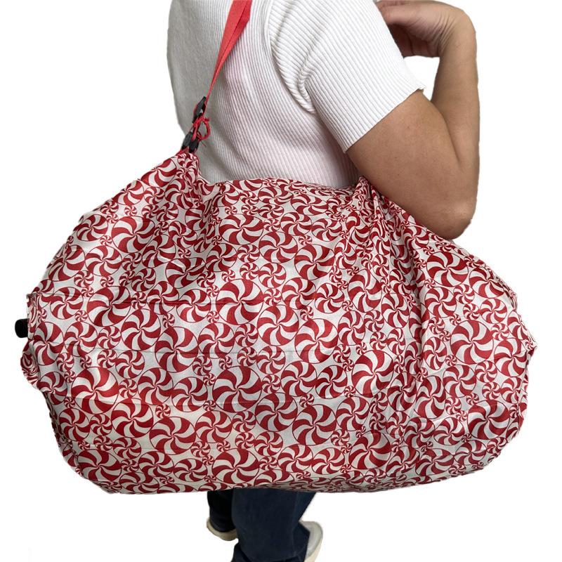 Foldable Large-Capacity Oxford Cloth Shopping and Travel Bag