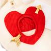 Novelty Love Heart Headcover Hat Breathable Festival Gathering Hat Party Supply