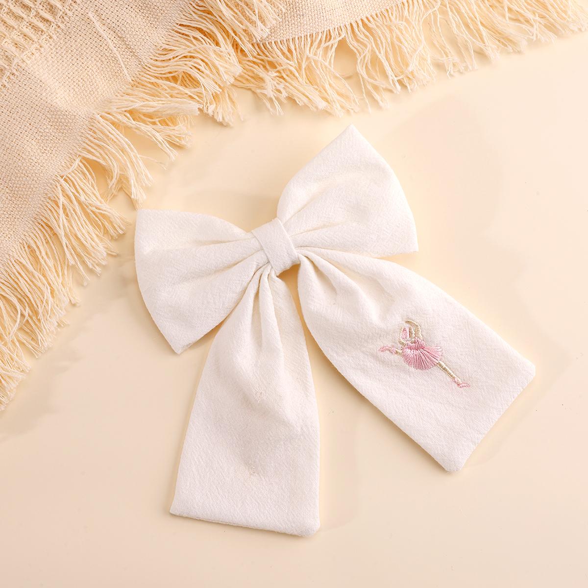 

1 шт. Новые вышитые банты заколки для волос для девочек балетные заколки ручной работы ленточные заколки детские бутик аксессуары для волос