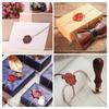 Vintage Antique Round Plant Sealing Wax Head Fire Paint for Wedding Invitation Scrapbooking Card DIY Envelopes Stamps