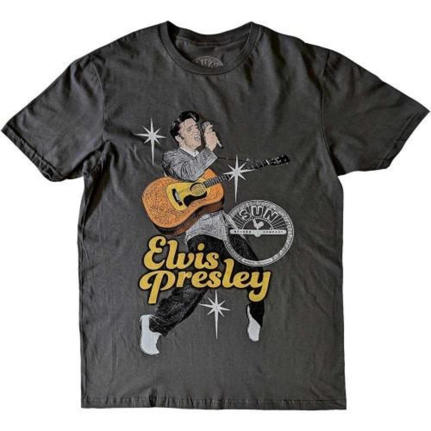 

Elvis Presley Unisex Adult Toes Sun Records T-Shirt S чёрный