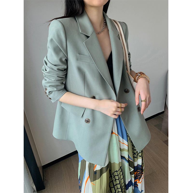 Women's Wide-Leg Pants Suit - British & Korean Style, Spring/Autumn, Trendy, Casual, Chic, Street-Style, Royal Sister Fashion.