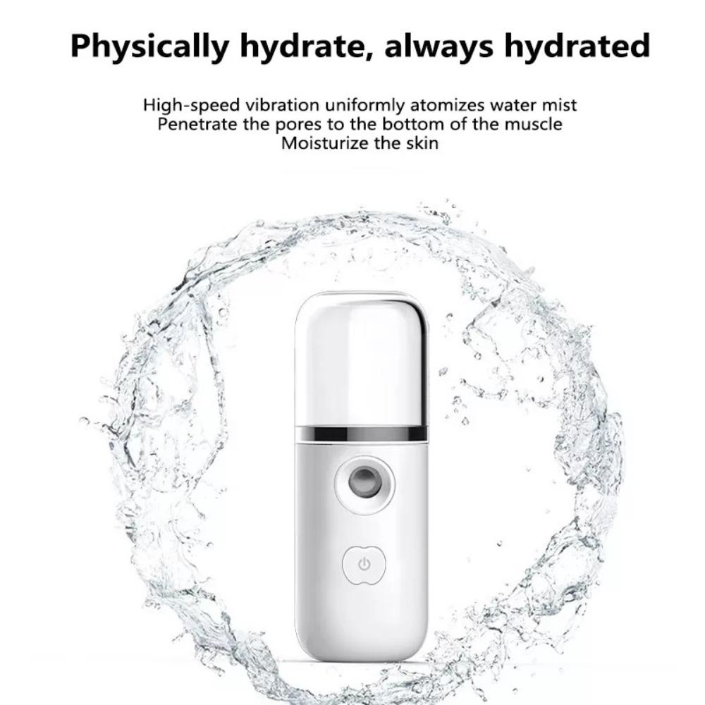 USB-Luftbefeuchter Wiederaufladbar Nano-Gesichtssprühgerät Gesichtsnebelzerstäuber Dampfgerät Befeuchtende Schönheitsinstrumente Hautpflege-Werkzeuge 1 Stück