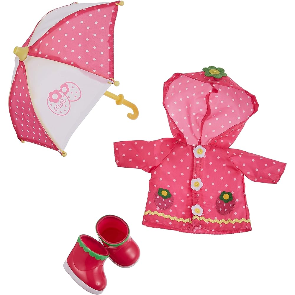 

Meru-chan Dress-Up Set Strawberry Raincoat Set Kids Costume Accessories