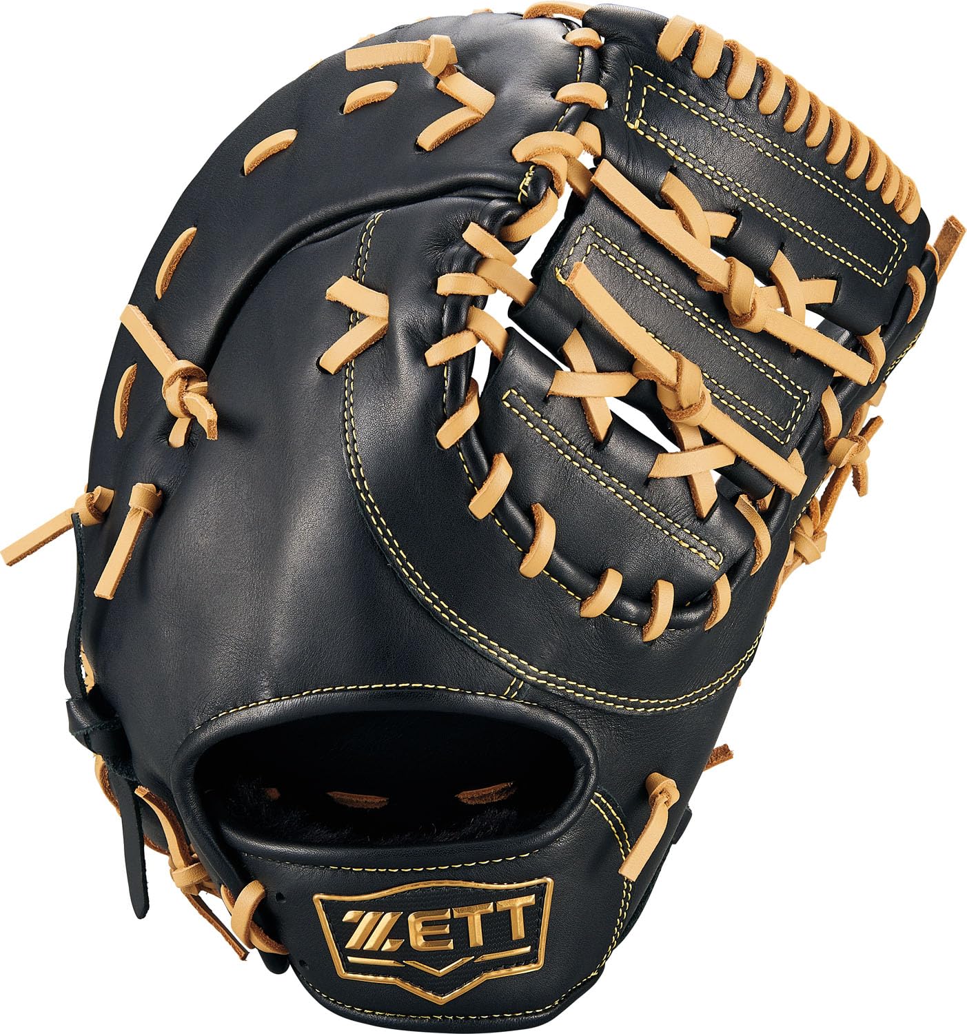 

ZETT Soft Steer First Base Mitt for Black x Pastel Brown BRFB35513F Left-Handed Throwers, (1932),