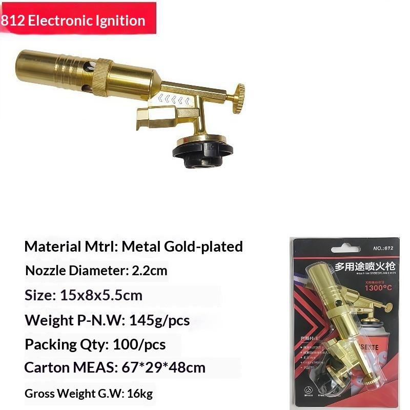 Auto Ignition Gas Torch Welding Torch Flame Blower Gas Burner Brazing Cooking Barbecue Kitchen Baking Tool