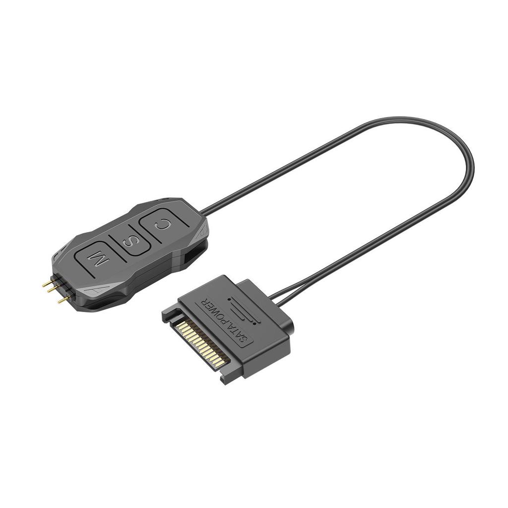 Shenguang 5V ARGB Controller: 5V Pin Case Fan, Light Strip RGB with Wireless Three-Pin To SATA Remote Control