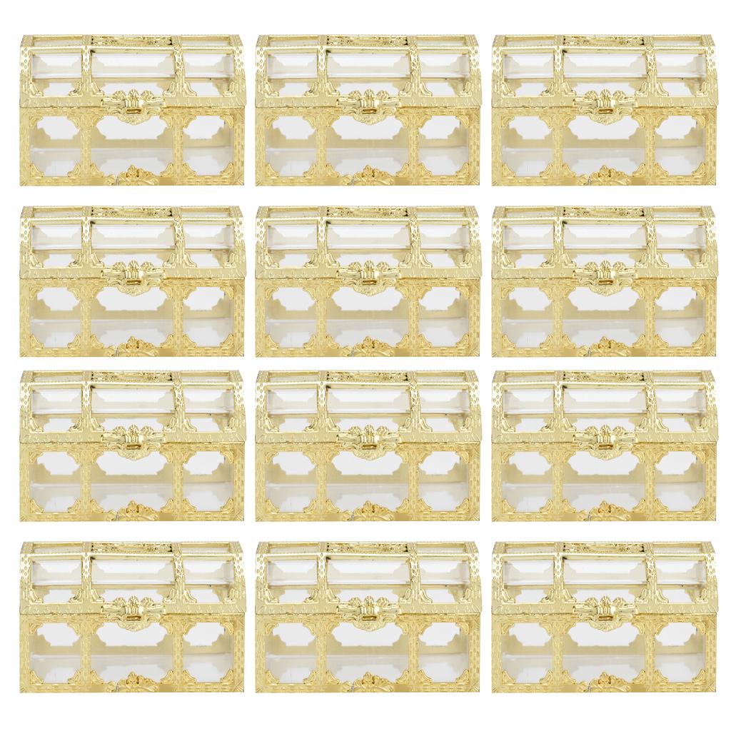 12PCS Hollow Out Candy Box Chocolate Gift Treat Boxes Container Case Wedding Party FavorS Gold