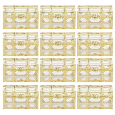 12PCS Hollow Out Candy Box Chocolate Gift Treat Boxes Container Case Wedding Party FavorS Gold