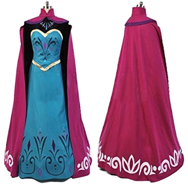 Snow Queen Costume for Halloween Adult Womens Coronation Cosplay with