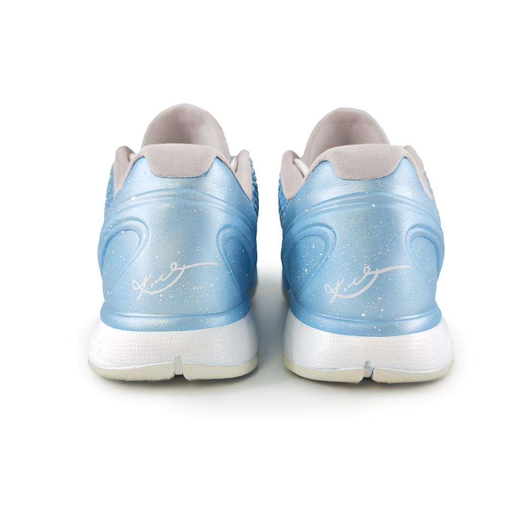 Nike Zoom Kobe 6 Cushioning, Wear Resistant Low Top Basketball Shoes Men's Silver Blue FQ3546-100(Team258-)