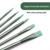 Green Handle Nylon Art Painting Brush Set - Watercolor, Acrylic, Oil - Multiple Specifications for Kids