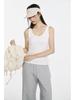 Spring 2026 Women's Tencel Lyocell Ribbed Spaghetti Strap U-Neck Vest Top
