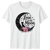 Love By The Moon Cat Boho Celestial Magic TShirt