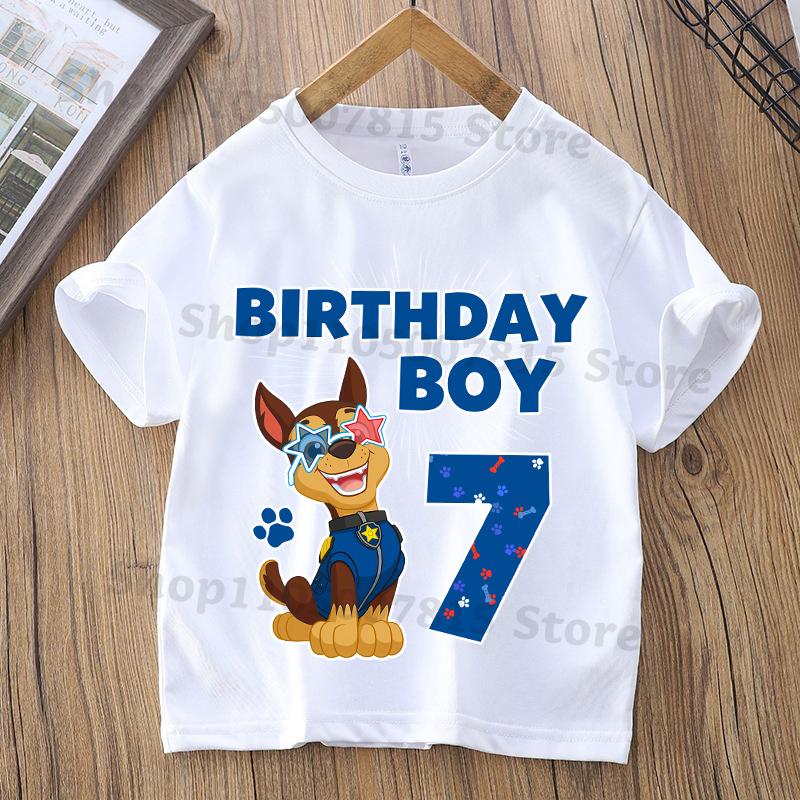 Paw Patrol Parent-child T-shirts Anime Cartoon Cute Child Clothing Kids Summer Fashion Short Sleeved Shirt Gift