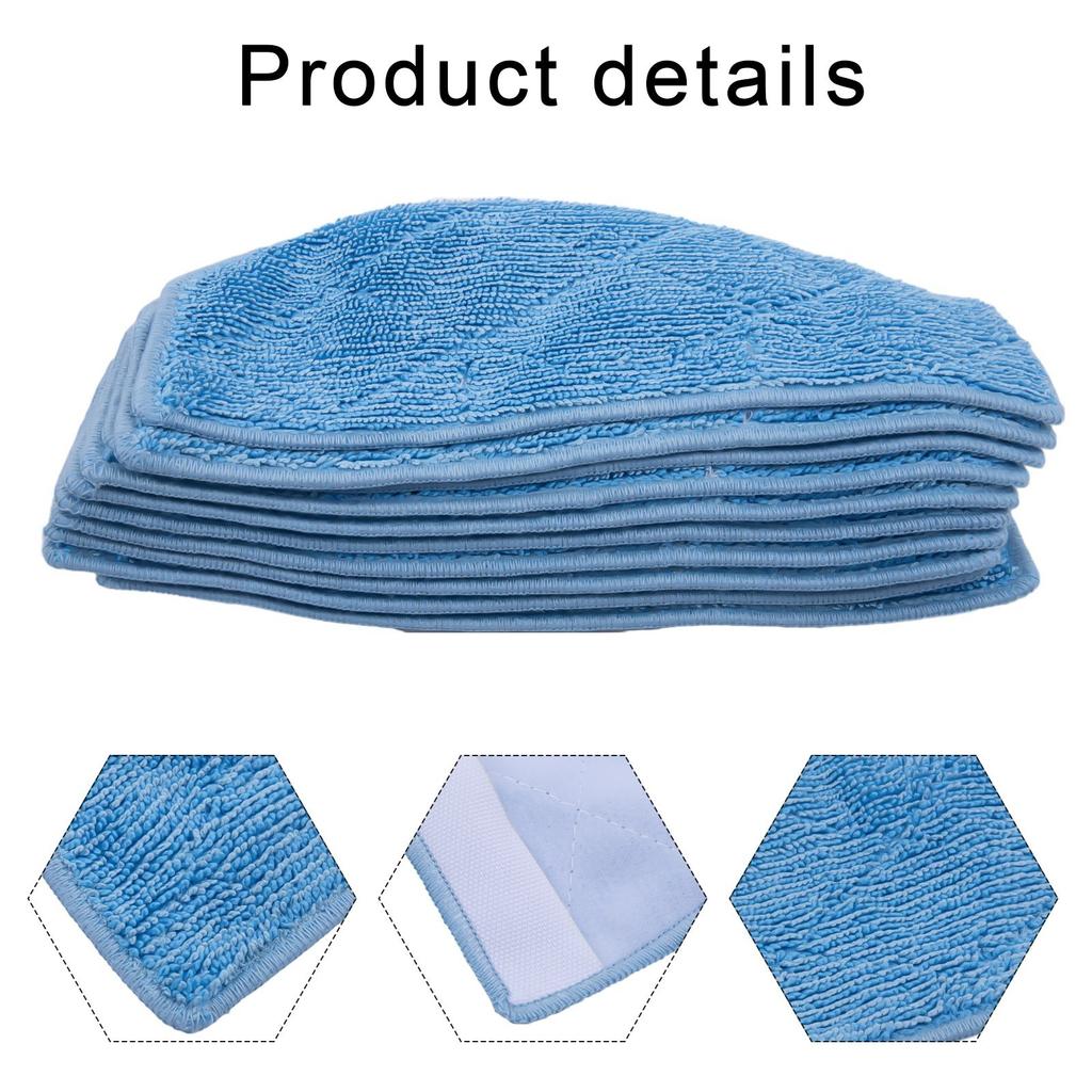 10/4 Stück Mikrofaser-Waschlappen Wischmopp-Pads für Tikom G8000 Pro/Honiture G20 Saugroboter Haushaltsreinigungswerkzeuge