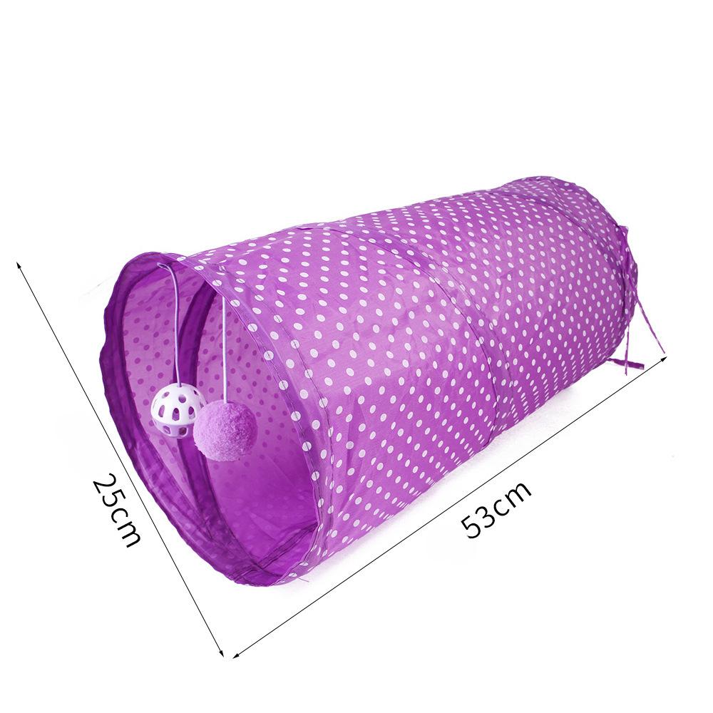 Pet Cat Tunnel Rabbit Passage Cat Rainbow Rolling Dragon Drill Hole Foldable Cat Passage Cat Toy