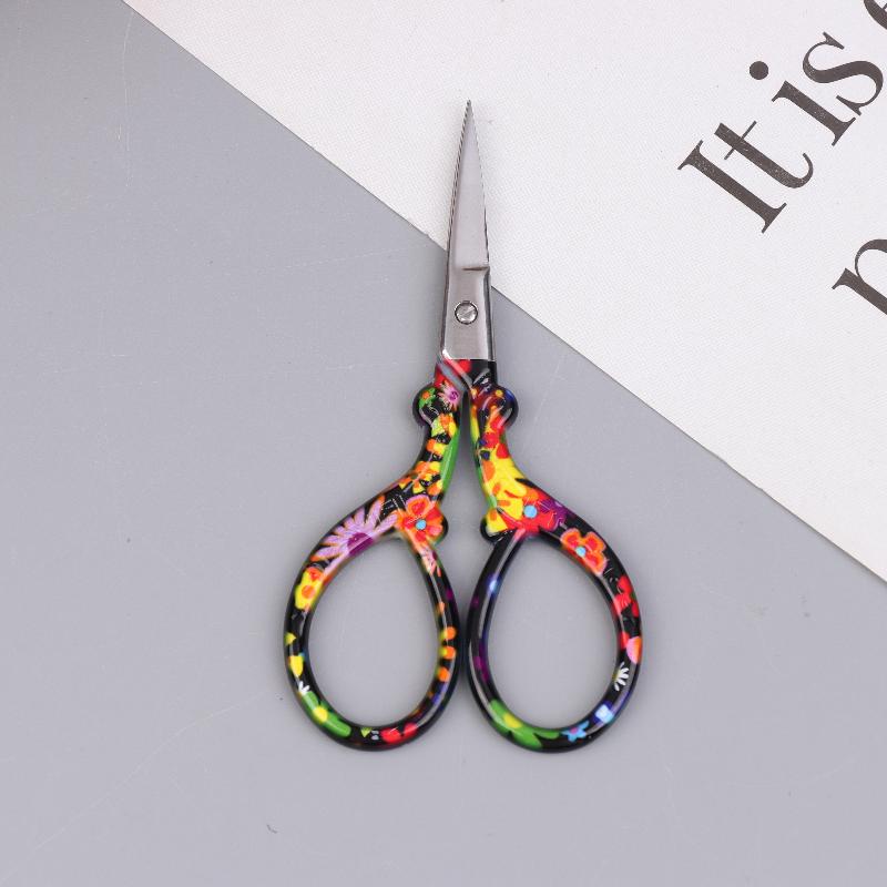 Sharp Embroidery Scissors Sewing Scissors With Leather Scissors Cover For Needlework Craft Sewing Handicraft Diy Tool