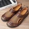 Fashionable Men's Sandals Stitching Design Versatile Hollow Out Breathable Comfortable Flat Shoes Commuting Daily Casual Shoes
