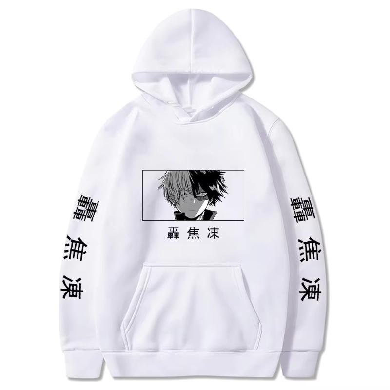 Japan Anime My Hero Academia Hoodie Todoroki Shoto Print Pullover Men Women Sweatshirts Comfortable Streetwear Harajuku Pullover