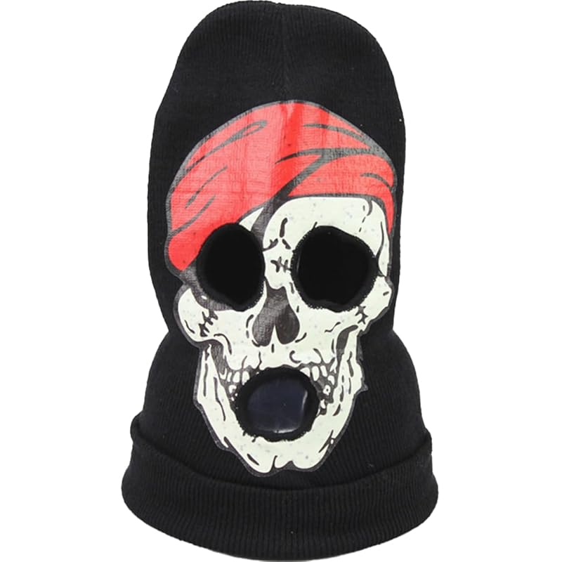 

[White Fang] knit hat disguise balaclava balaclava party face cover skull men s ladies CZ517(C)