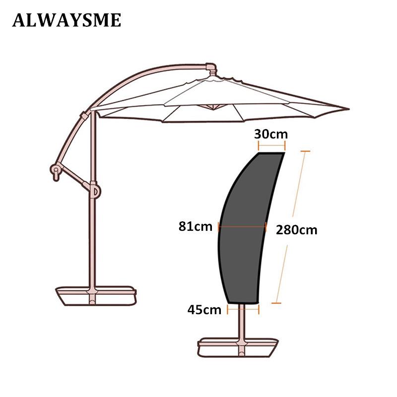 Outdoor Waterproof Sunshade Umbrella Cover - 210D Oxford Cloth, Rainproof & Dustproof