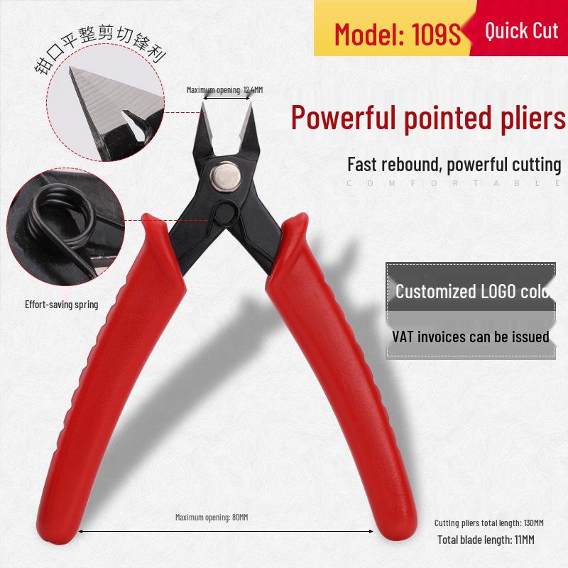 5-Zoll Antistatische Diagonale Nasen-Angusszangen Kunststoff Elektronikzangen