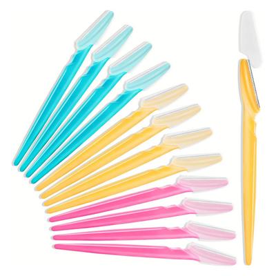 5/10 ks Holicí strojek na obočí s ochranným krytem Víceúčelový nástroj na obličejový peeling Dermaplaning Ženy Muži Obličejový zastřihovač obočí