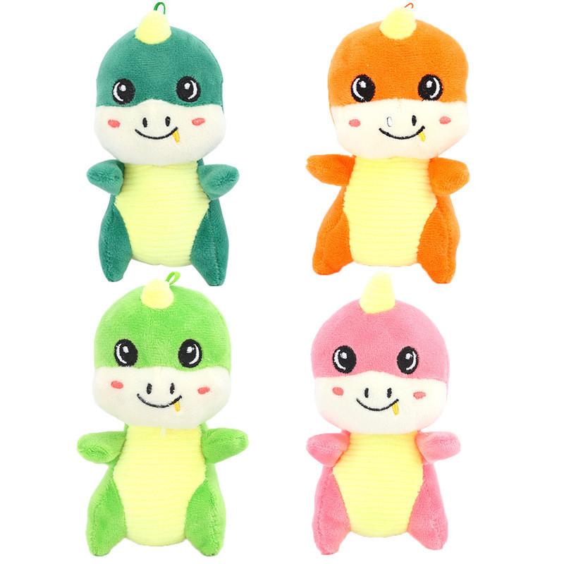 Cute Tiny Dinosaur Baby Plush Keychain Super Soft Crystal Velvet Stuffed