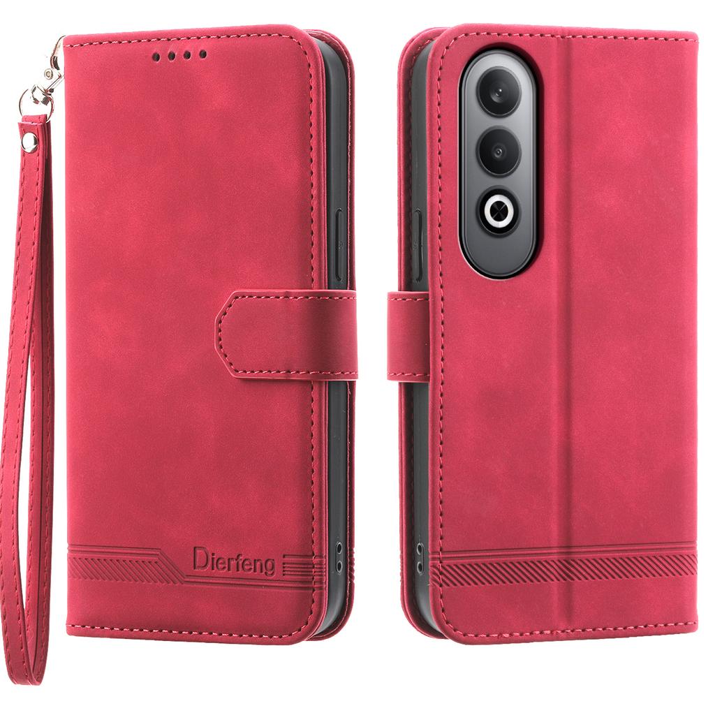 DIERFENG DF-03 For Oppo K12/OnePlus Nord CE4 5G Wallet Case Anti-Drop Leather Phone Cover