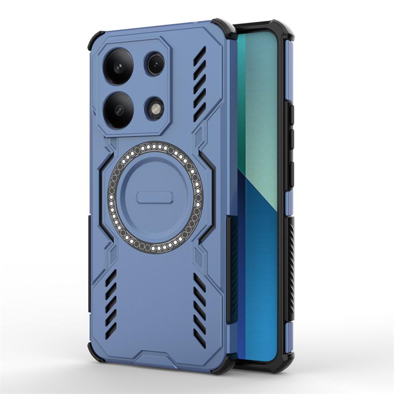 For Xiaomi Redmi Note 13 4G Case Redmi Note 13 Cover Heat Dissipation Magnetic Wireless Charging Protective Phone Cases Note 13