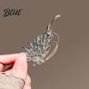 Butterfly Brooch Rhinestone Wing Lapel Pin Sweater Women Cardigan Coat