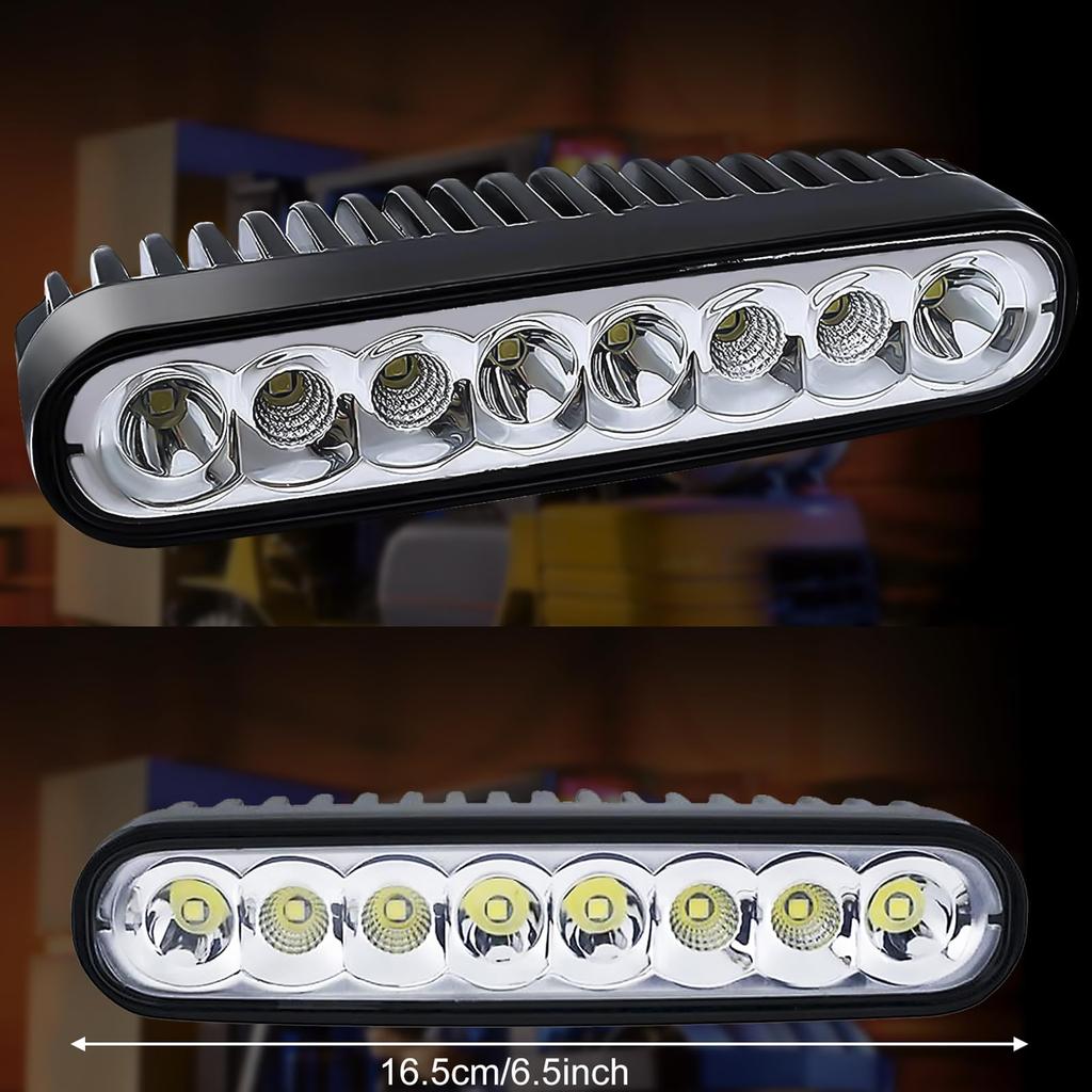 Ovales LED-Arbeitslicht Kompatibel mit 12V und LED-Arbeitslicht Lang Hohe Effizienz Wärme für Personenlicht und Anhängerlicht, 24W, 24V, Ultrahelles Licht, Licht,