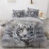 3D Printed Animal Tiger Bedding Set Duvet Cover Sheet Printed Bed Set Pillowcase Bed Full Queen King Size Comforter Bedroom