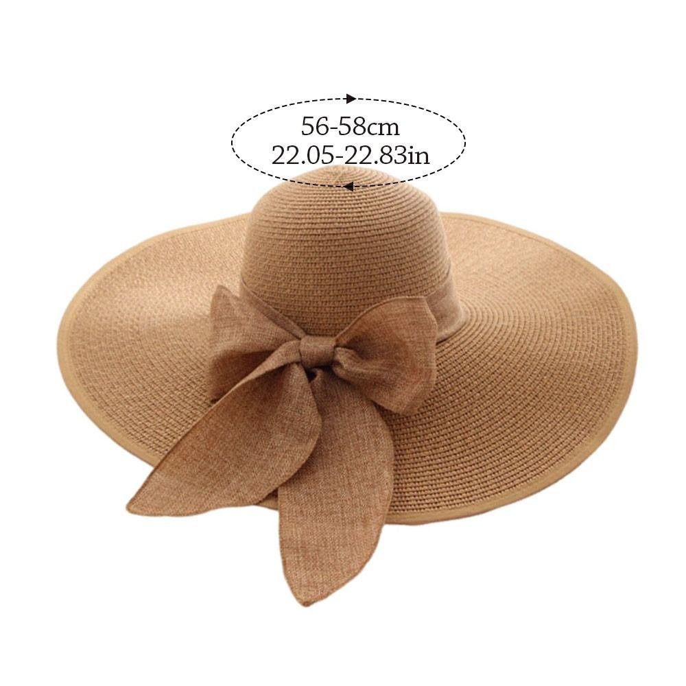 Fashion Oversize Summer Sun Hat Sun Protection Big Brim Straw Hat Breathable Casual Beach Cap for Women