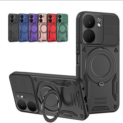 Luxus Armor Magnetische Handyhülle für Motorola Moto G84 G54 G34 G24 G04 G04S 5G Ringhalterung Bumper Schutzhülle Stoßfest