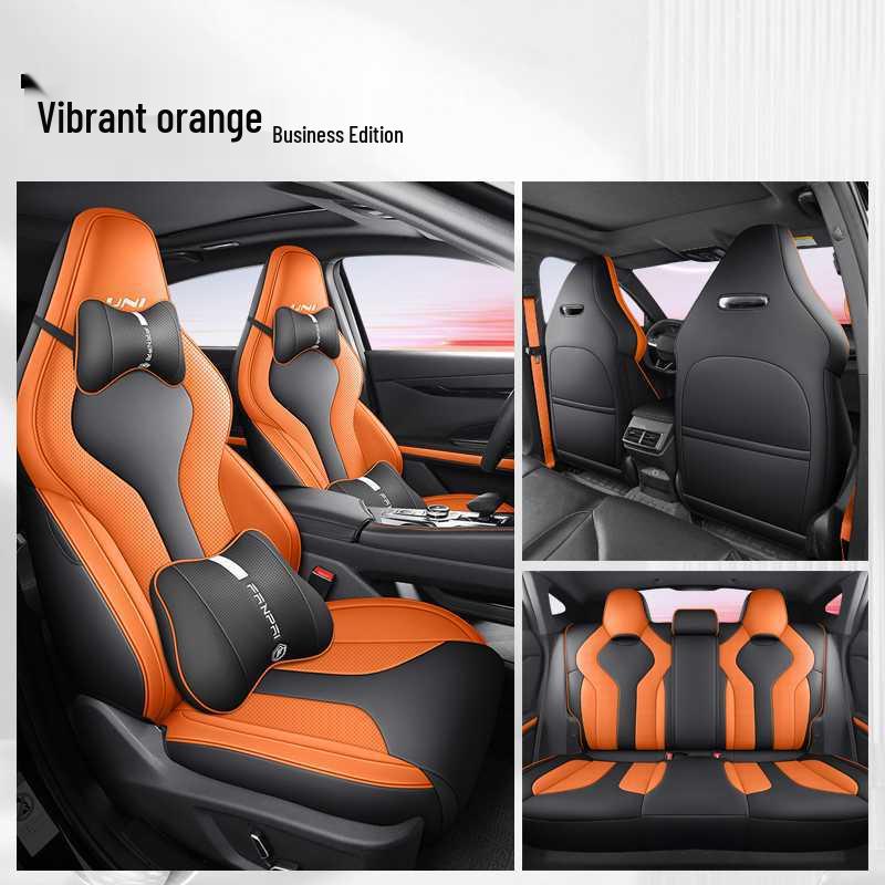 Breathable Perforated Seat Covers for 2023-2025 Changan Uni-V, All-Season Universal Fit.