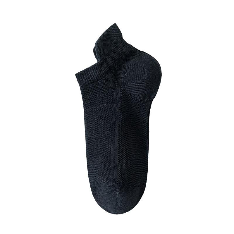 Women's Summer Thin Style Wicking Sweat Shallow Mouth Mesh Breathable Invisible Non Slip Heel Socks