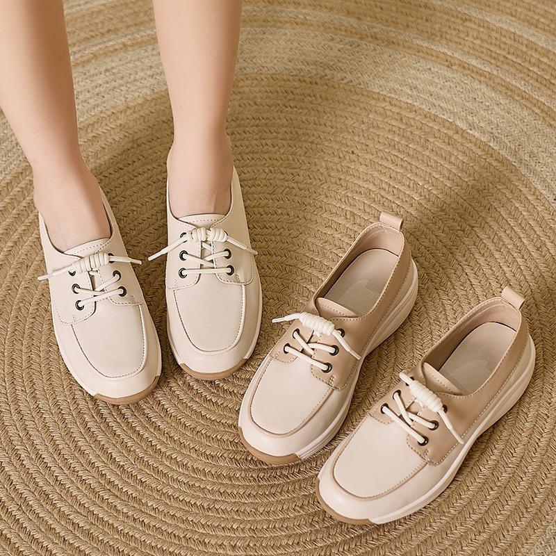 Jesienne Nowe Wygodne Miękkie Spody Miękka Powierzchnia Oddychające Białe Buty Casual