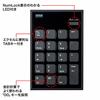 Sanwa Supply Bluetooth Numeric Keypad 20 Keys (19 Keys + Numlock Key) Pantograph NT-BT21BK