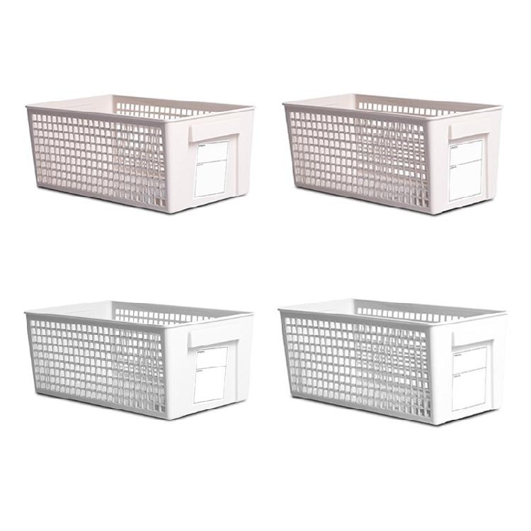 Rectangular Net Storage Crates Without Lid Hollow Out Storage Basket Stackable