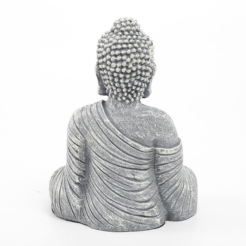 Buddha statue with smiling face, resin statue, handicraft decoration, Chinese style