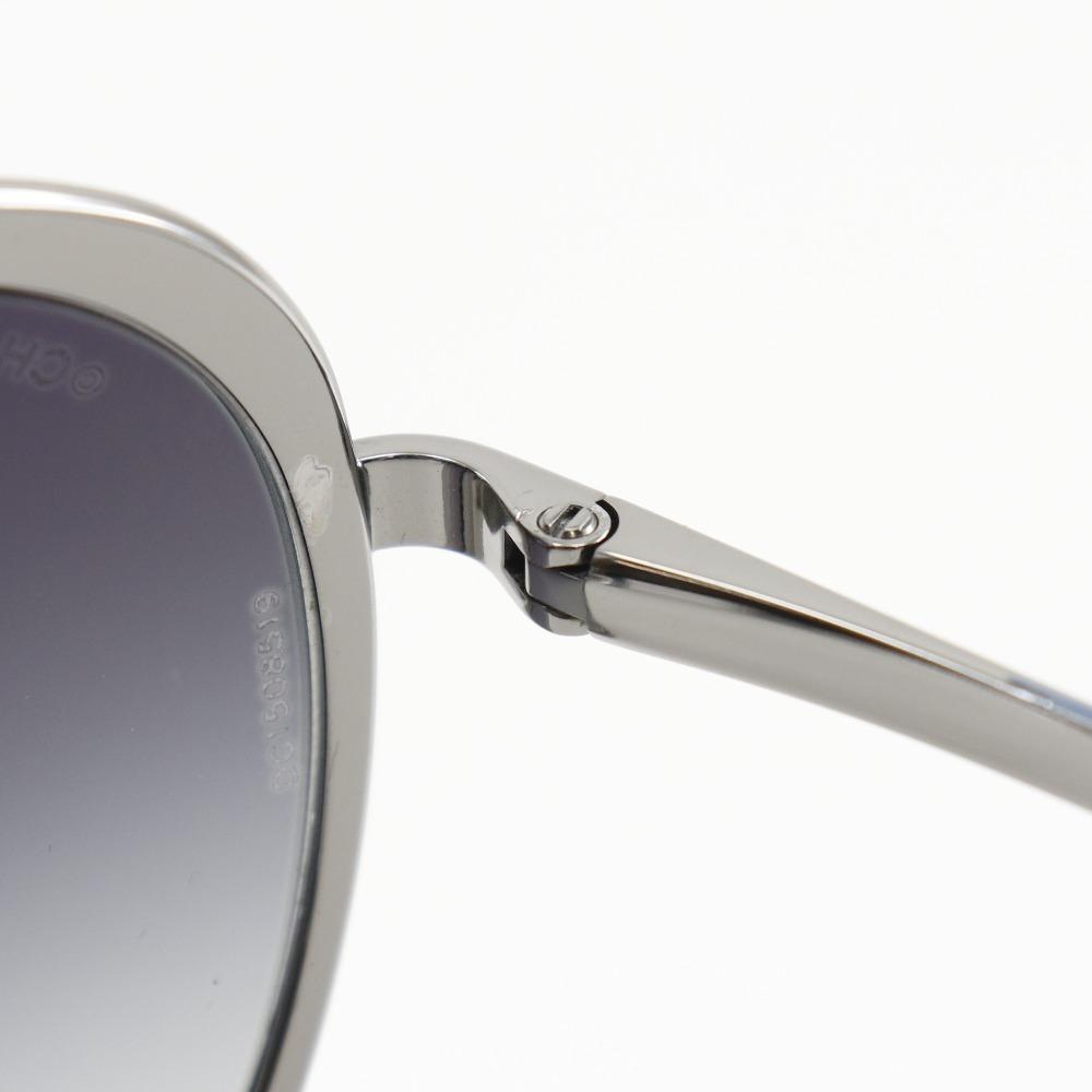 CHANEL sunglasses 4206 Silver / blue plastic Women Used