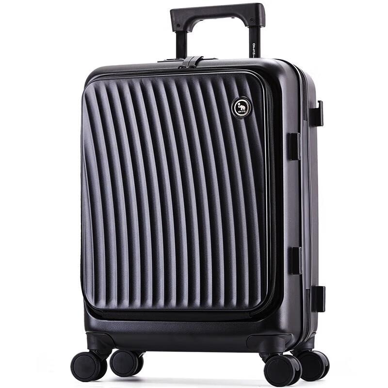 OIWAS Front-Opening Carry-On Luggage with USB Charging