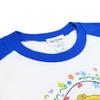 Ado Mizumori Sleeve Raglan Sleeve Mad Blue M Size 3/4 T-Shirt
